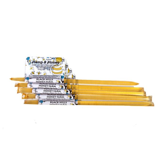 Hemp and Honey Sticks - Raw artisan honey infused with CBD